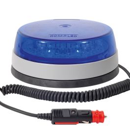 Magnetische LED-Rundumleuchte, blau, 12/24V