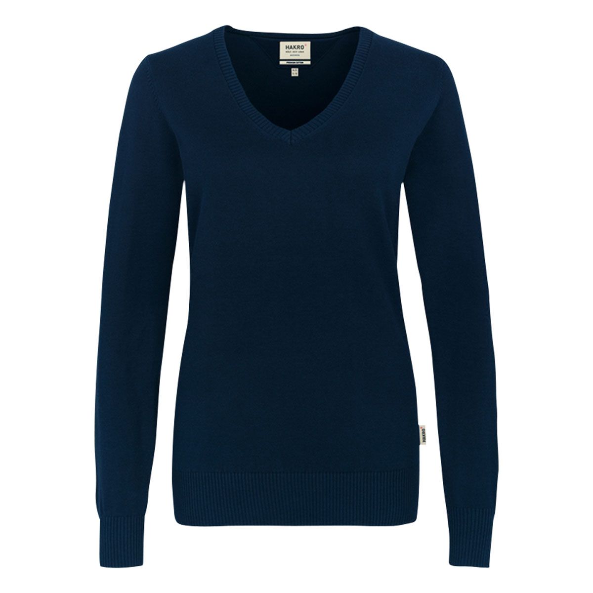 HAKRO Damen V-Pullover Premium-Baumwolle