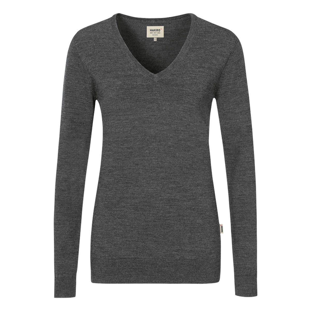 HAKRO Damen V-Pullover Merino-Wolle