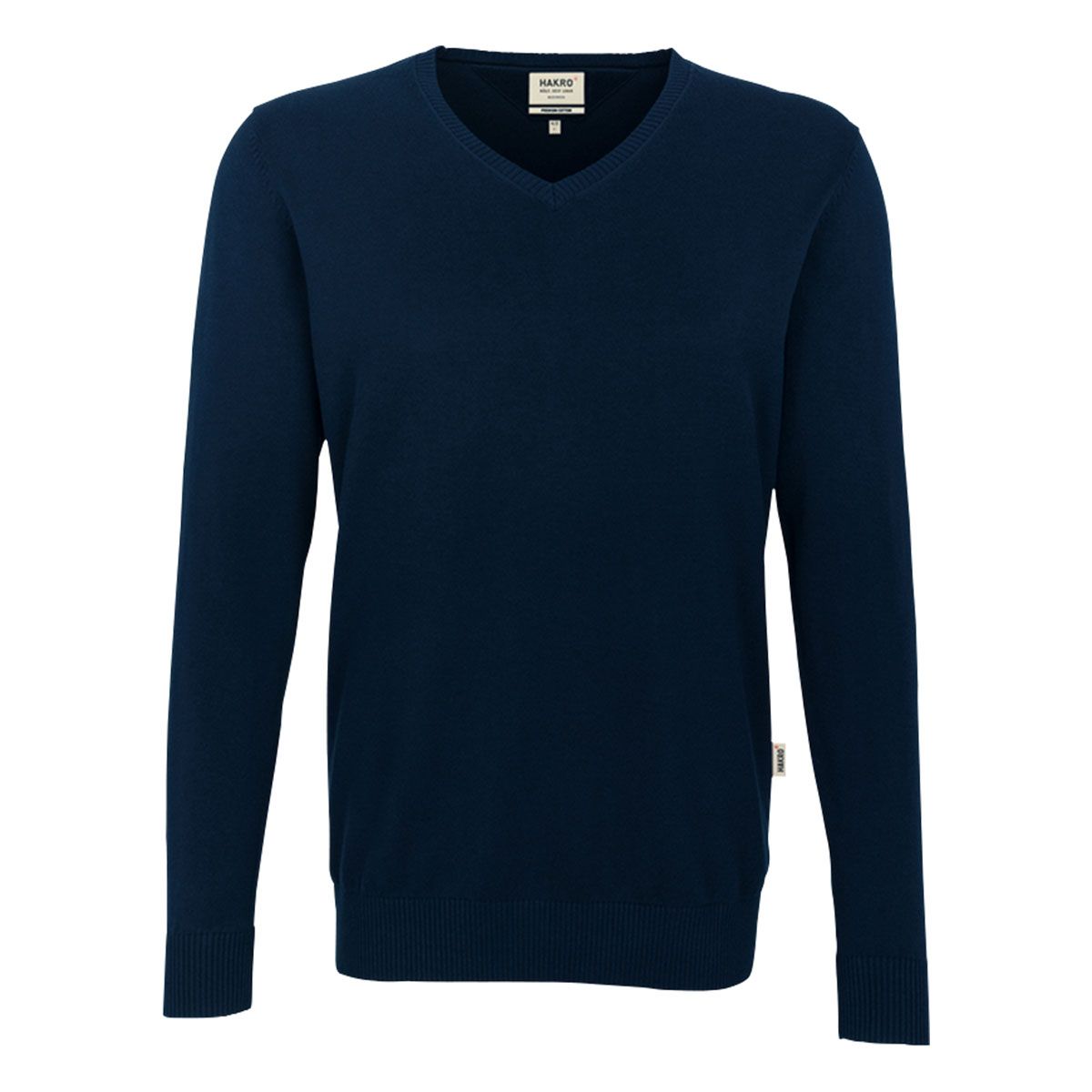 HAKRO V-Pullover Premium-Baumwolle