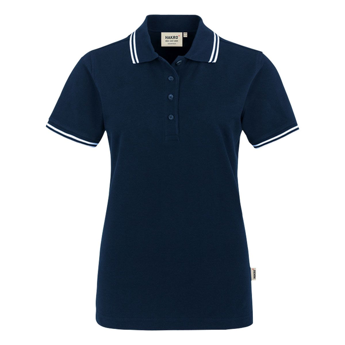 HAKRO Damen Poloshirt Twin-Stripe