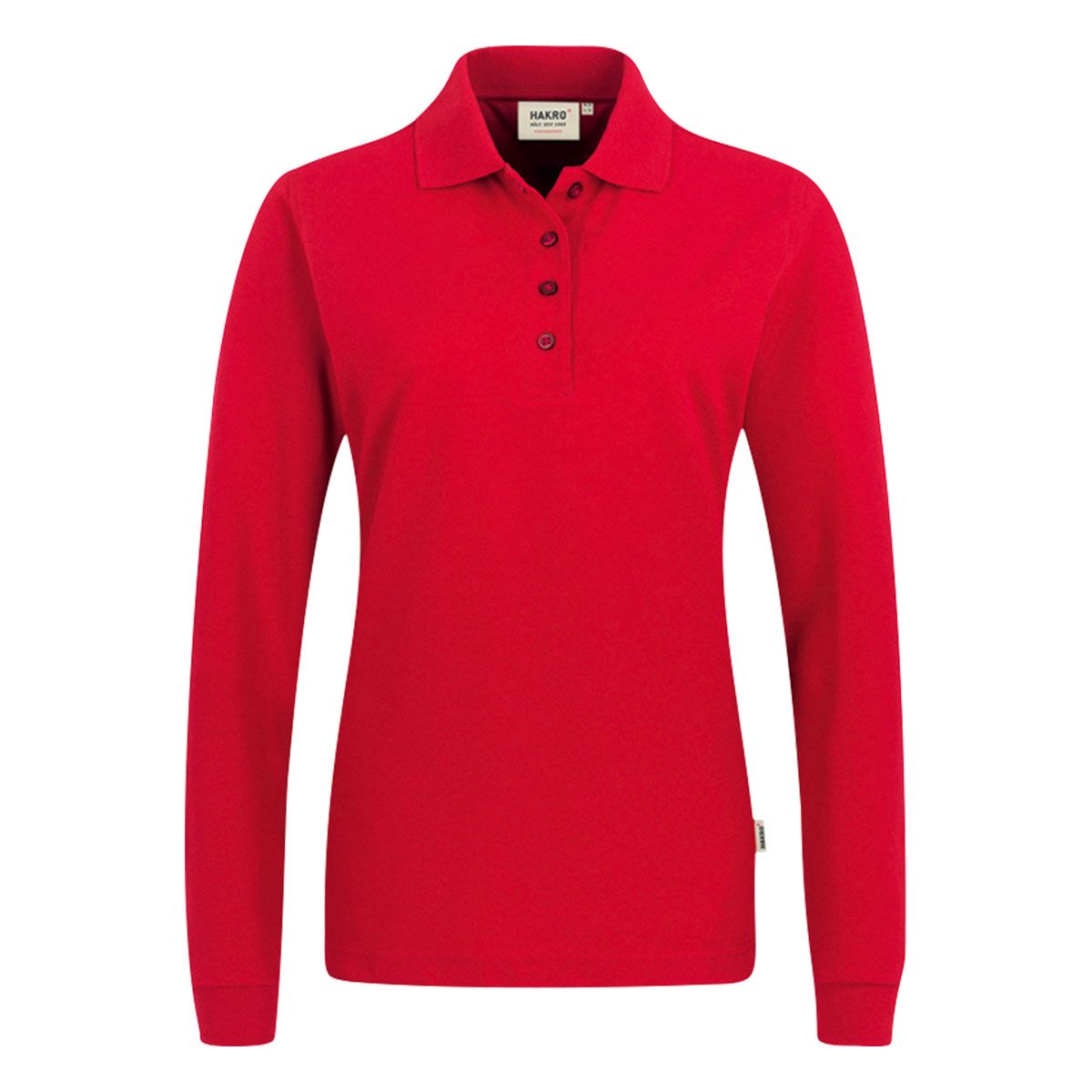 HAKRO Damen Longsleeve-Poloshirt MIKRALINAR®