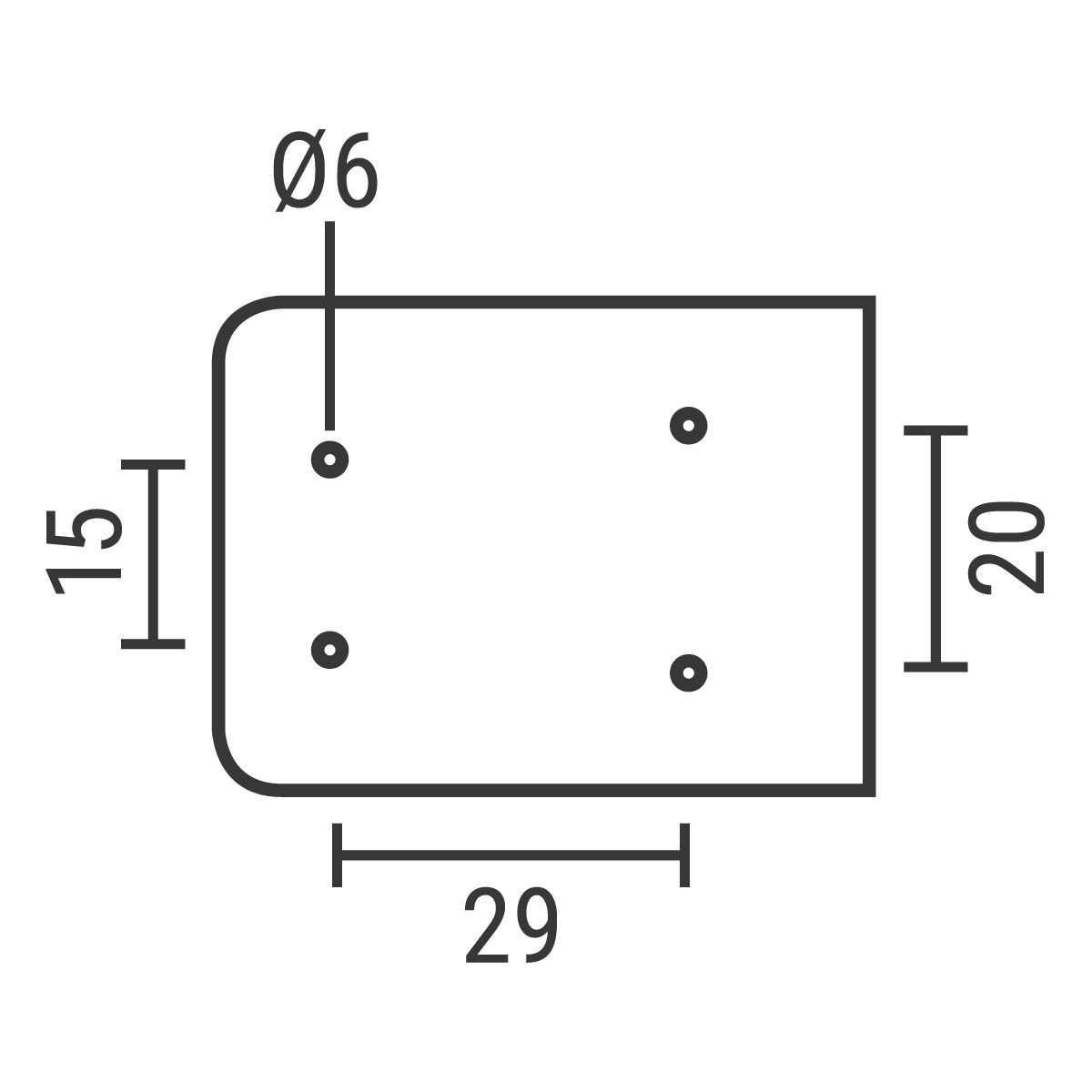 Umrissleuchte mit Gummipendel