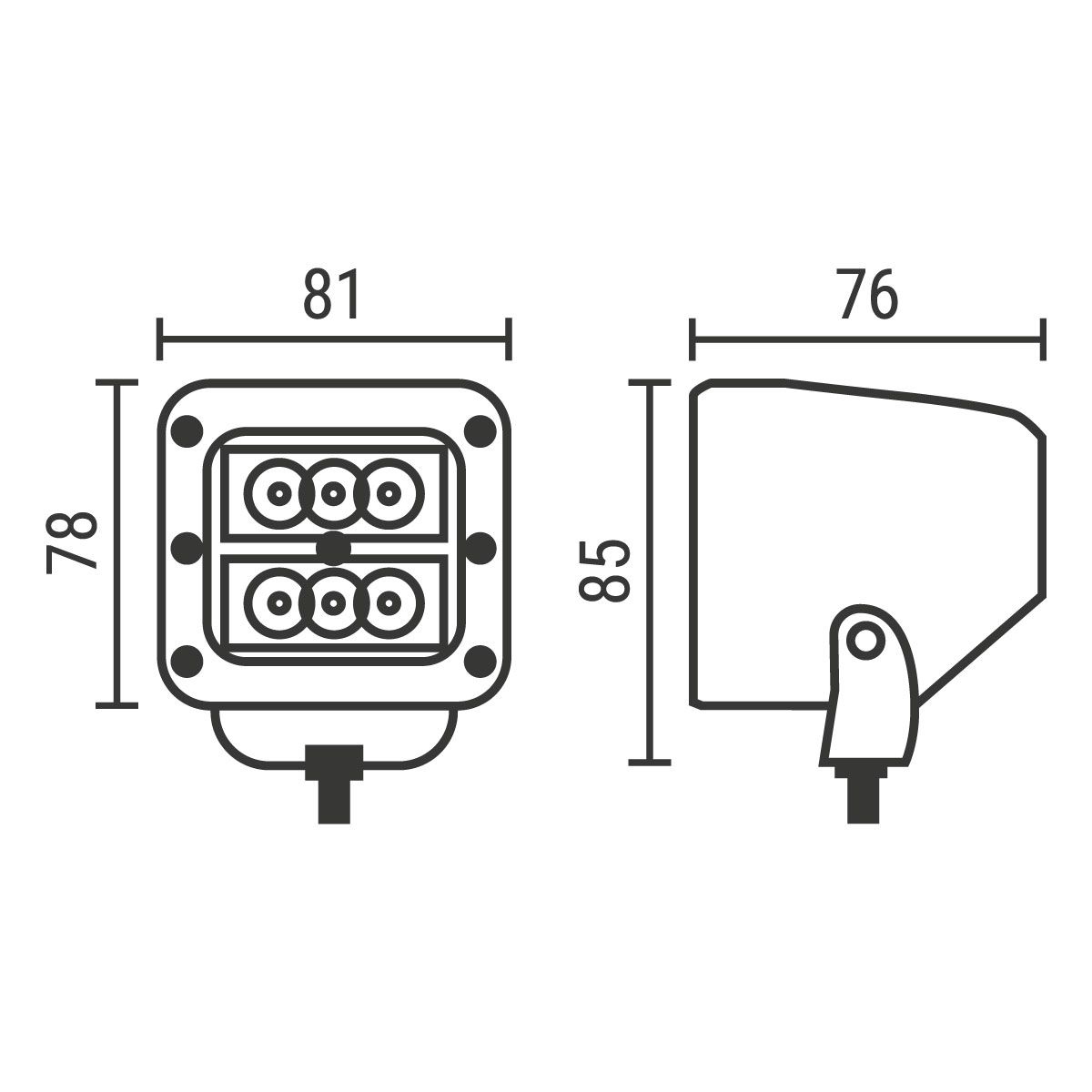 Arbeitsscheinwerfer WL 812