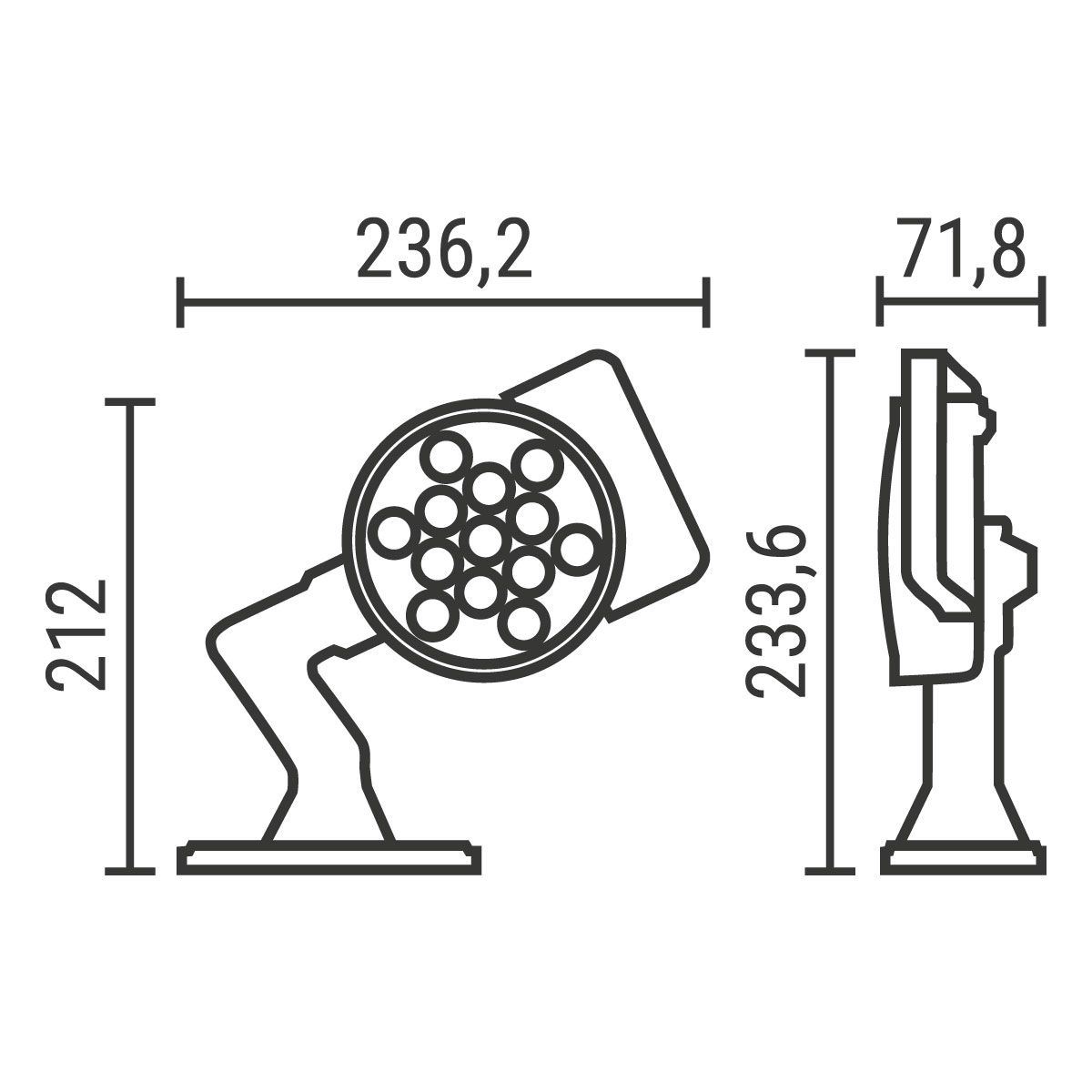 LED-Arbeitsscheinwerfer Pallas