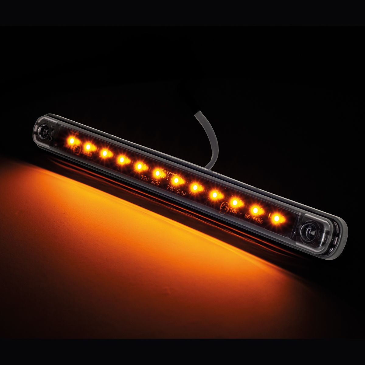 LED-Fahrtrichtungsanzeiger BLACK gelb