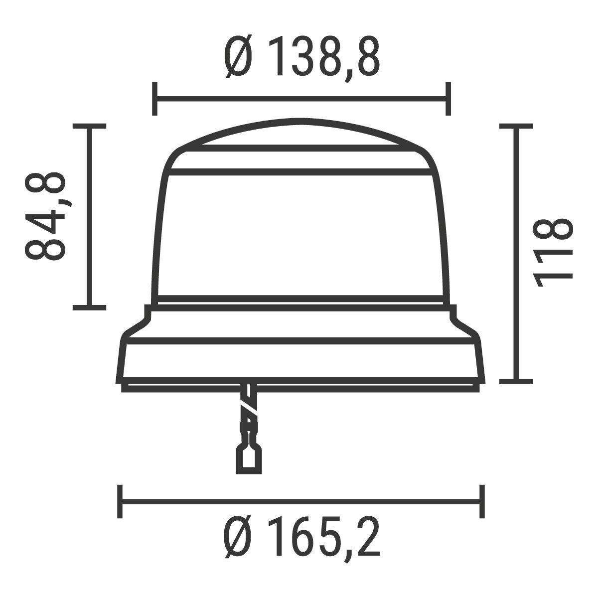 LED-Kennleuchte Rota