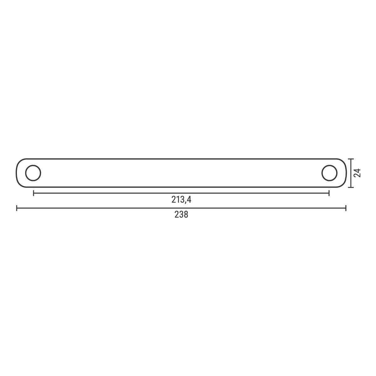 LED-Umriss-/Schlussleuchte BLACK rot