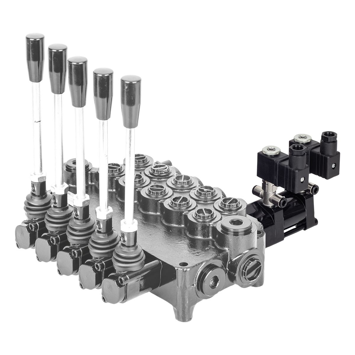 Elektropneumatische Betätigung 12 V, für P80, mit T-Luftanschlüsse