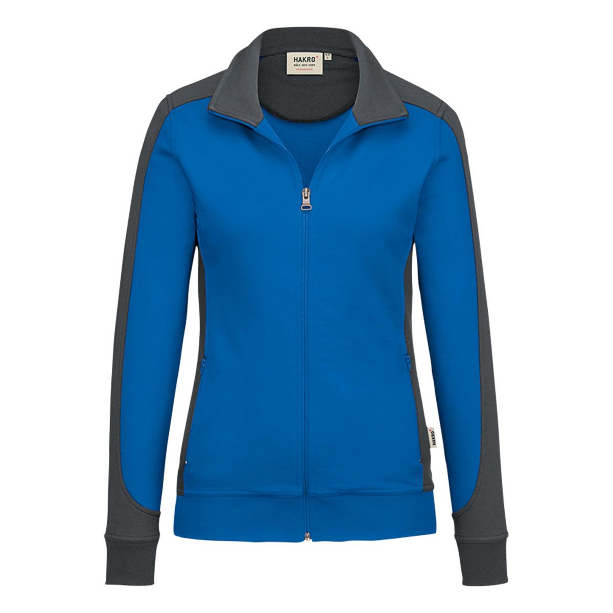 HAKRO Damen Sweatjacke Contrast MIKRALINAR®