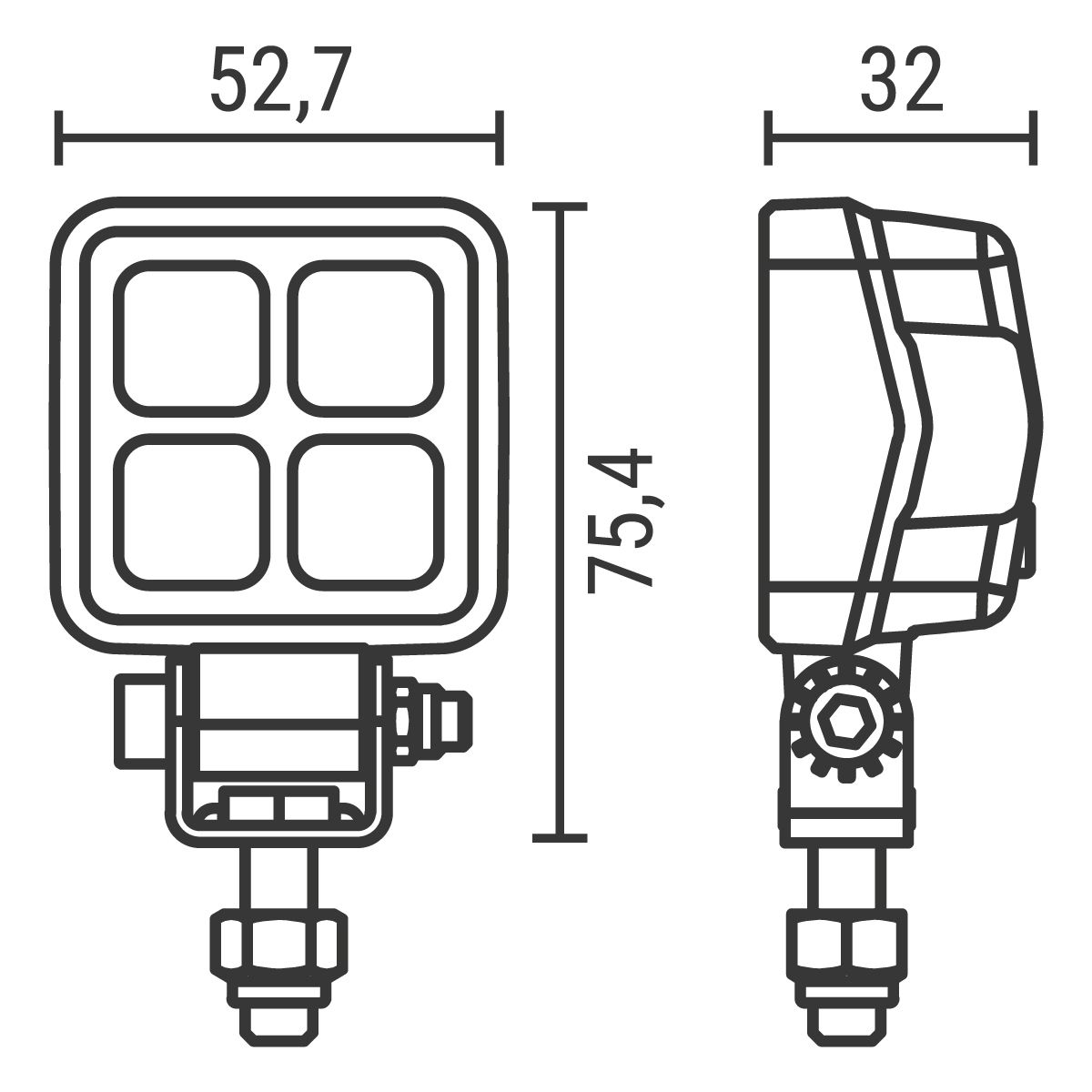 Arbeitsscheinwerfer HWA Mini