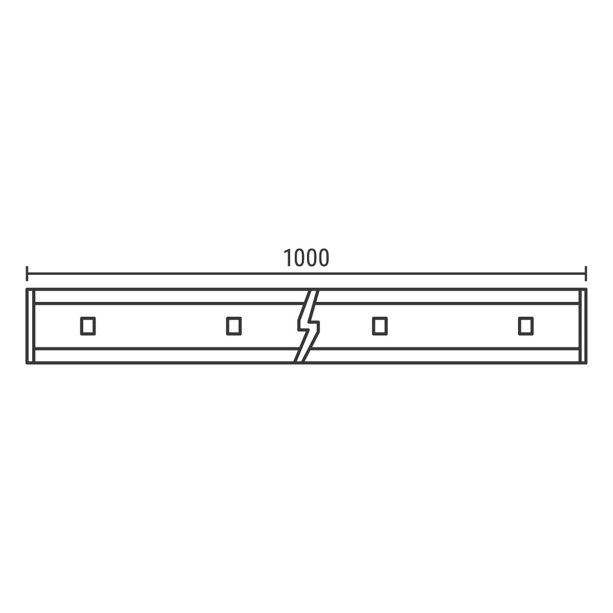 LED-Lichtleisten Claritas 100 cm