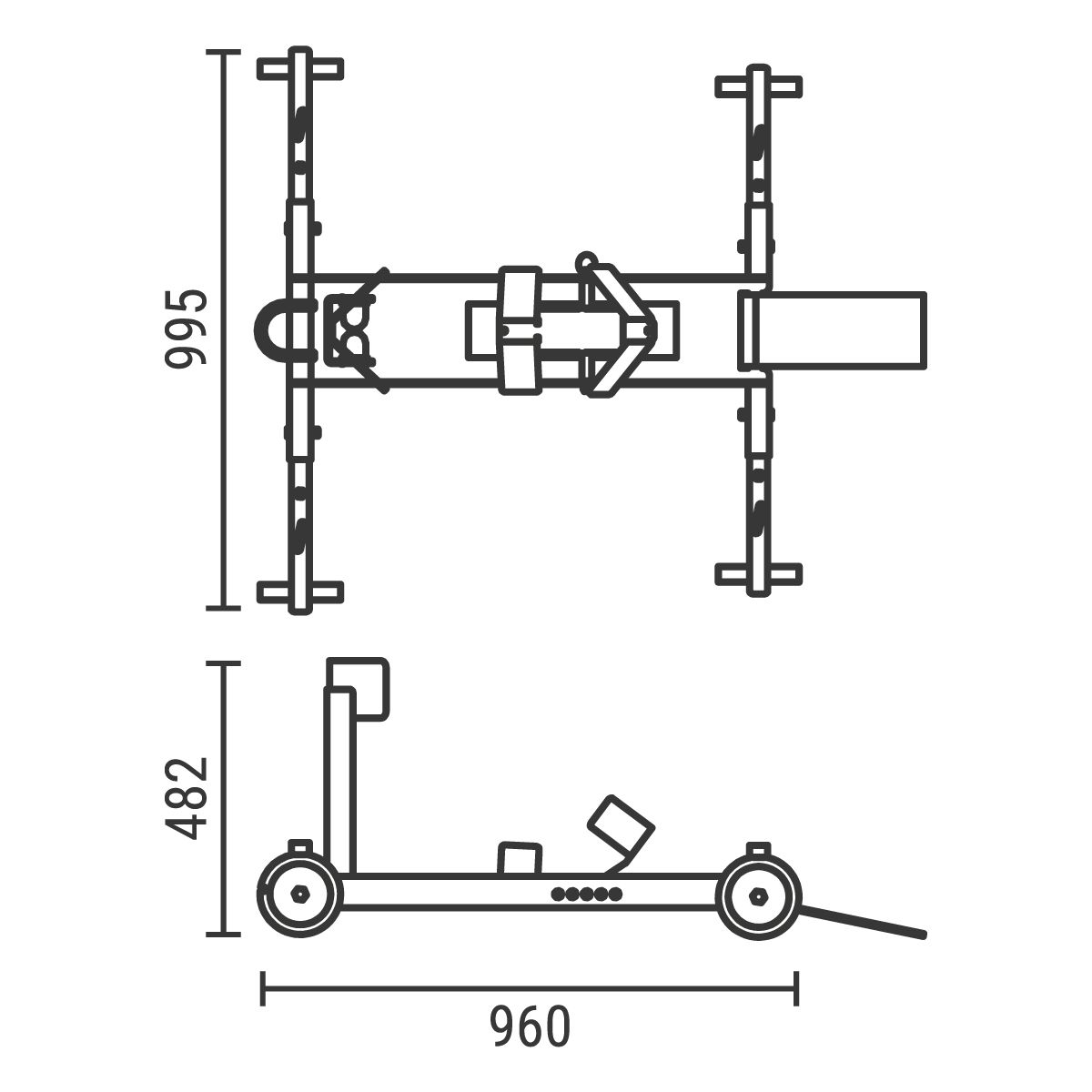 Motorradständer CONDOR TCL, rollbar