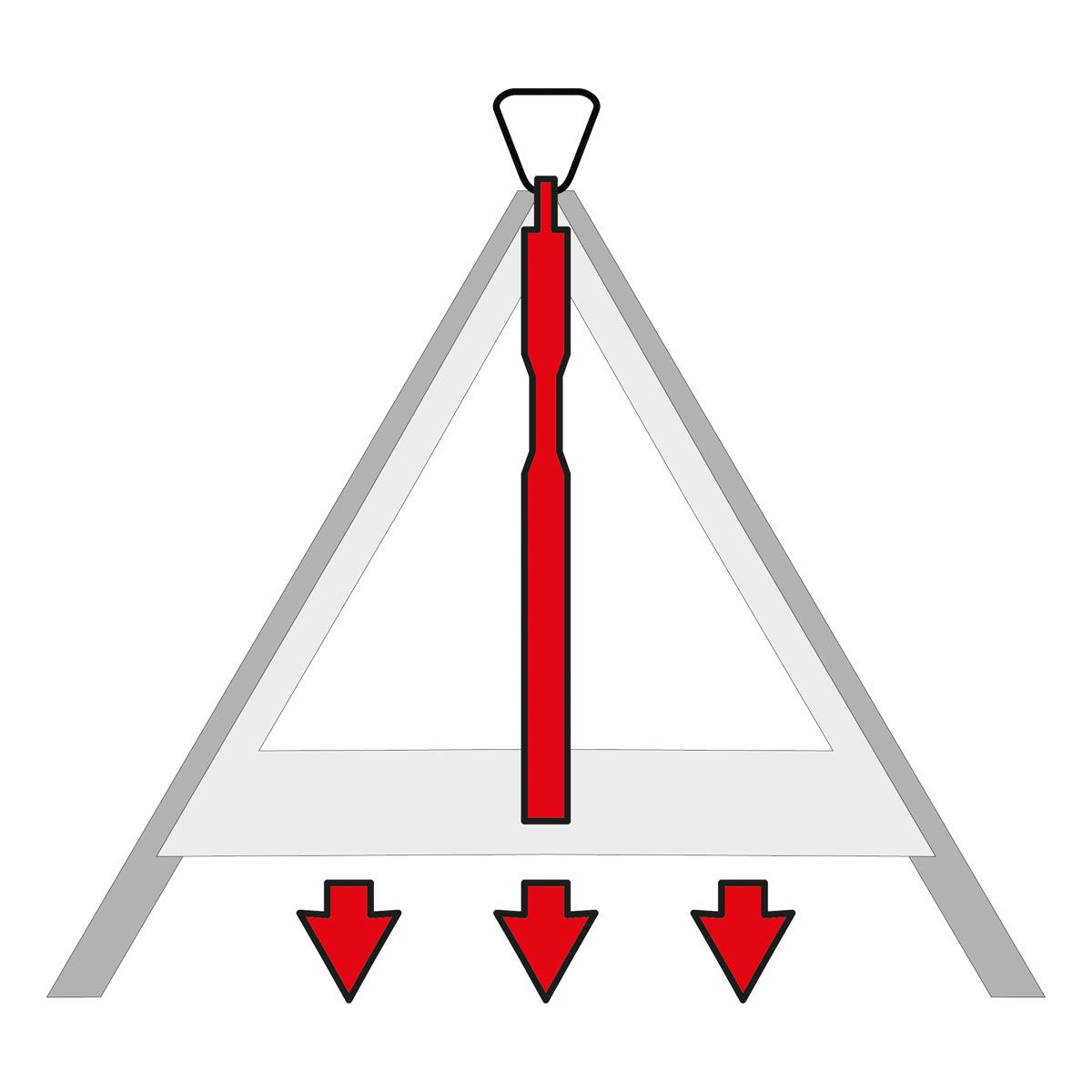 Stabilisator für Faltsignal 70/90 cm