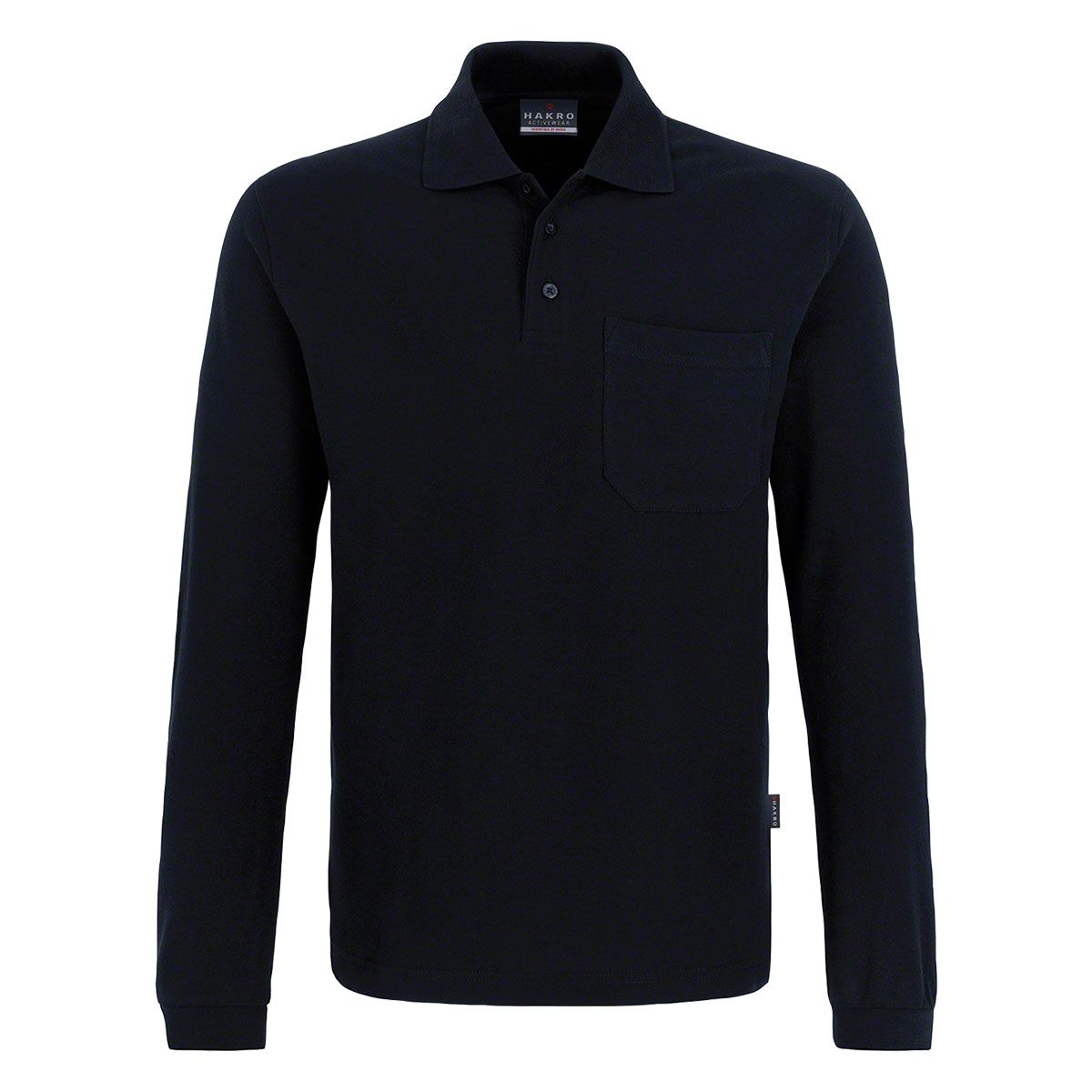 HAKRO Longsleeve-Pocket-Poloshirt Top