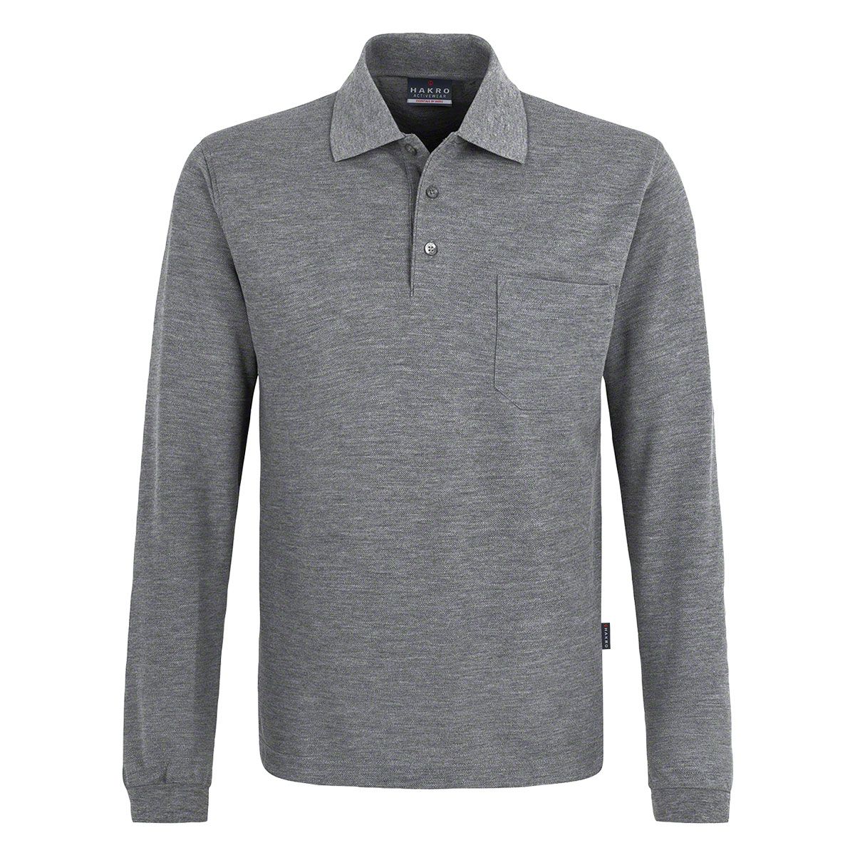 HAKRO Longsleeve-Pocket-Poloshirt Top